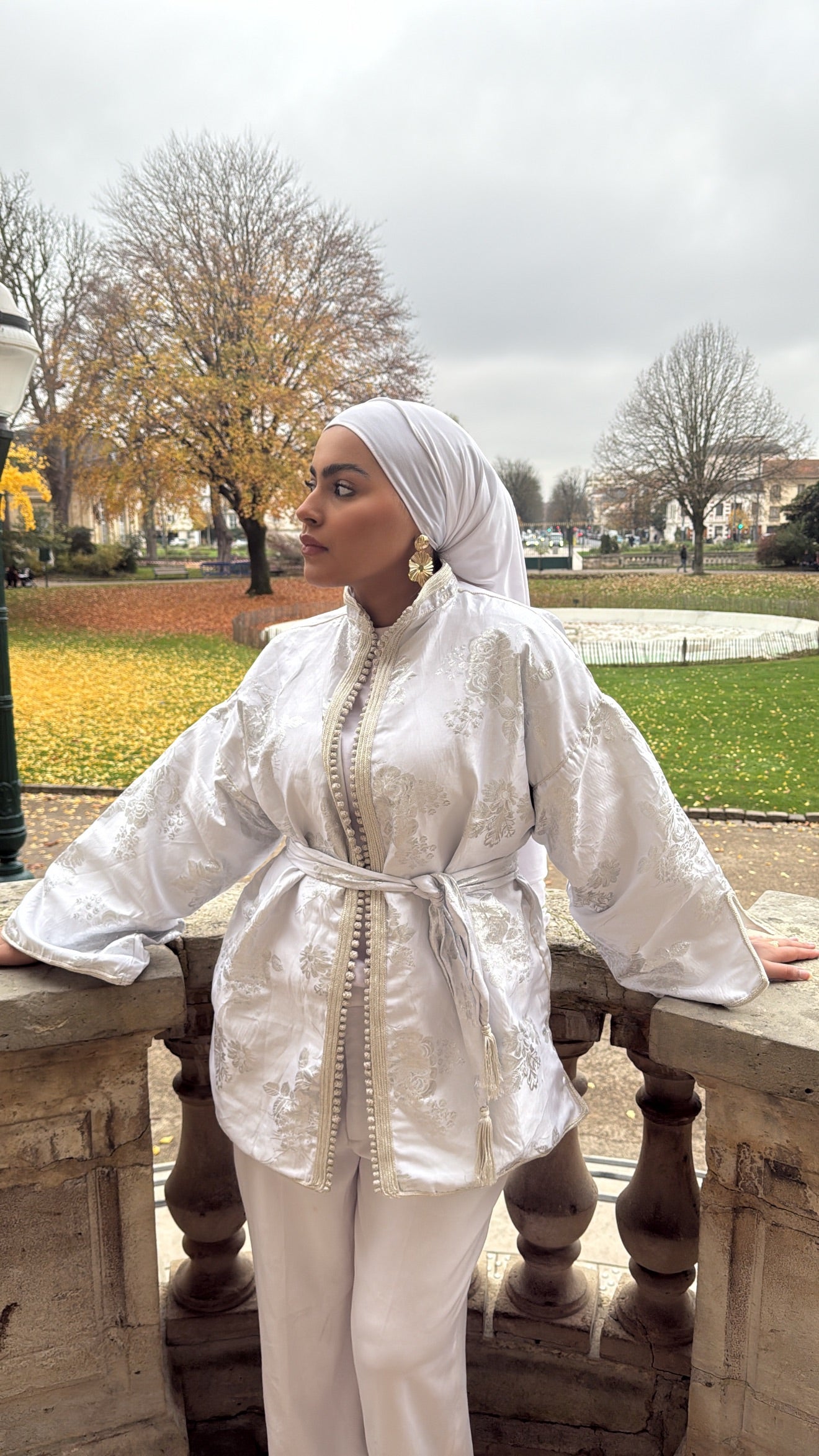 Kimono blanc argenté 🪡🤍