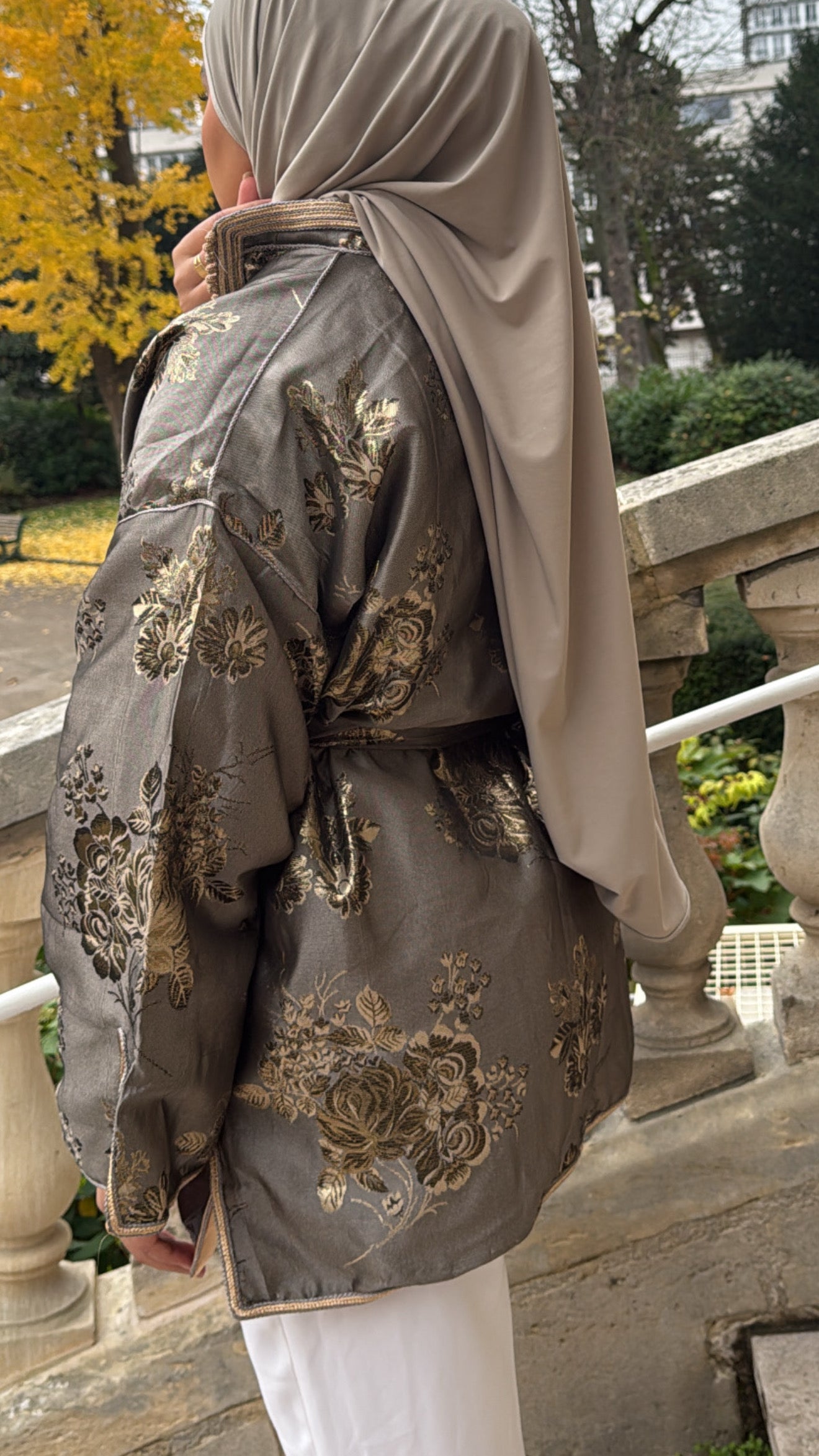 Kimono marron intérieur beige 🪡