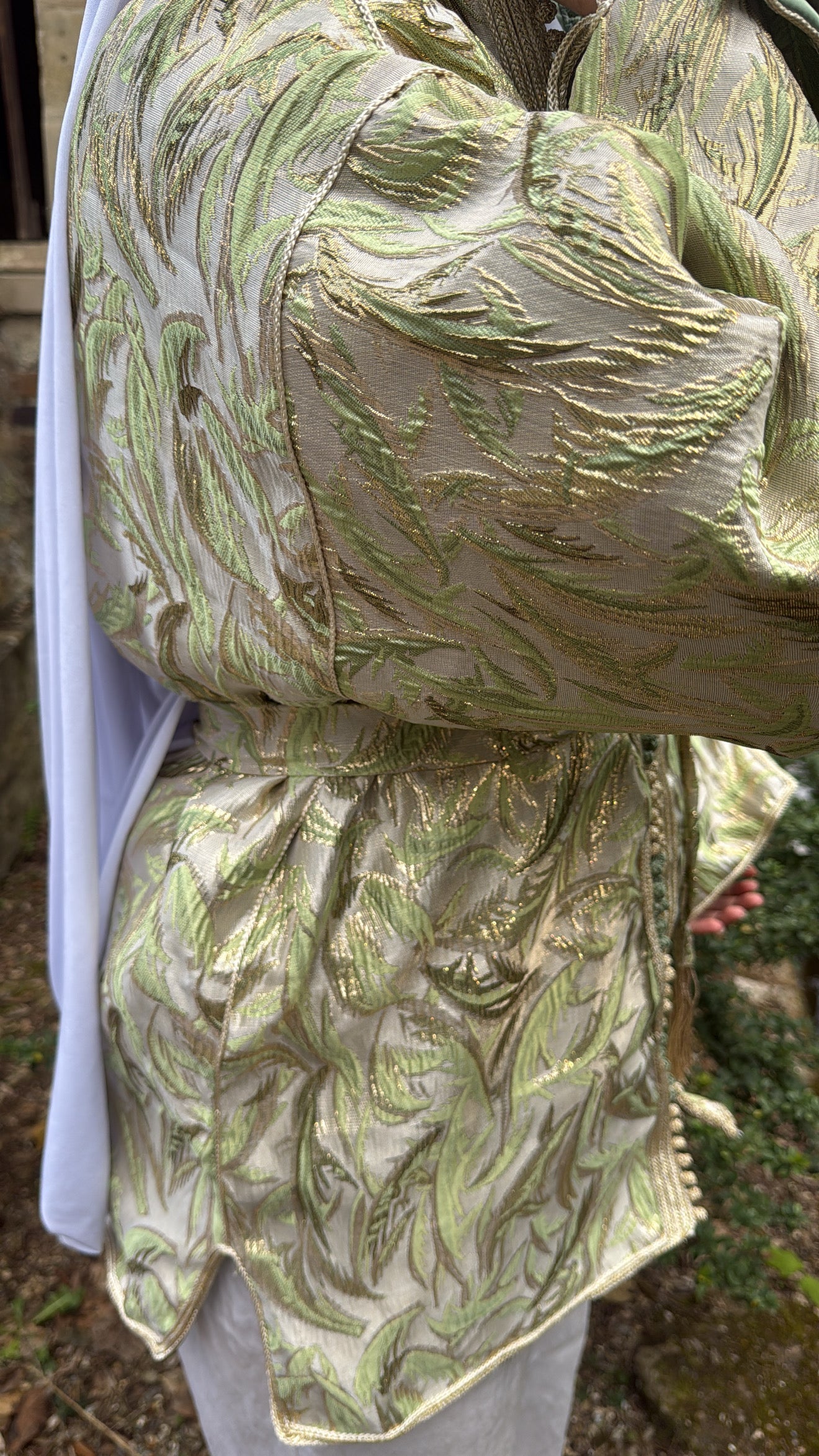 Kimono vert intérieur vert