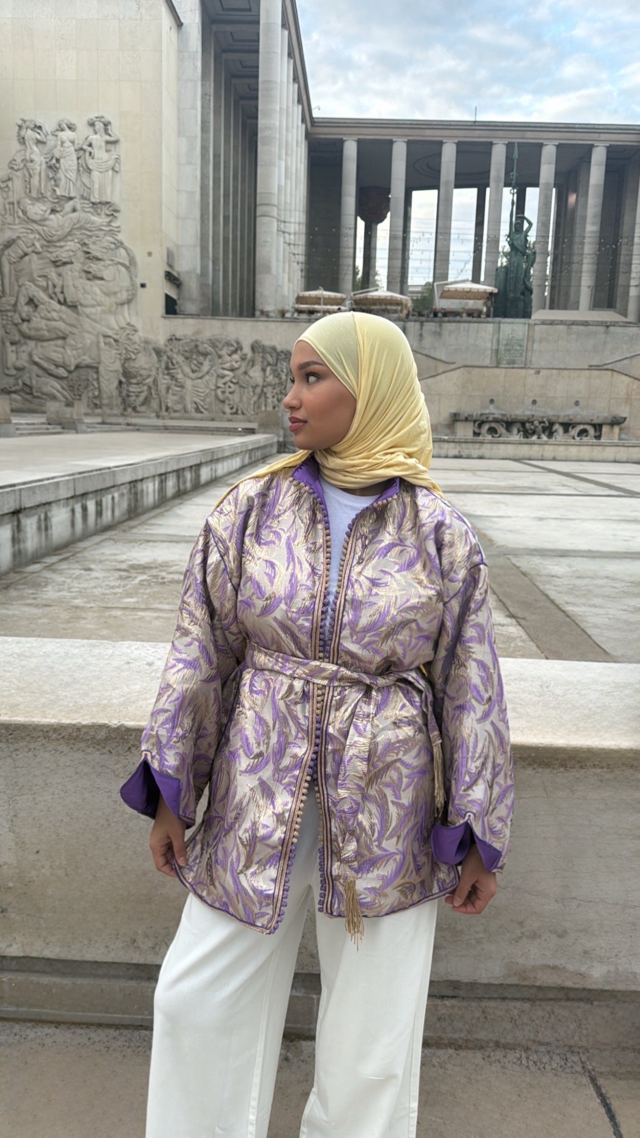 Kimono brocard violet 💜🪡