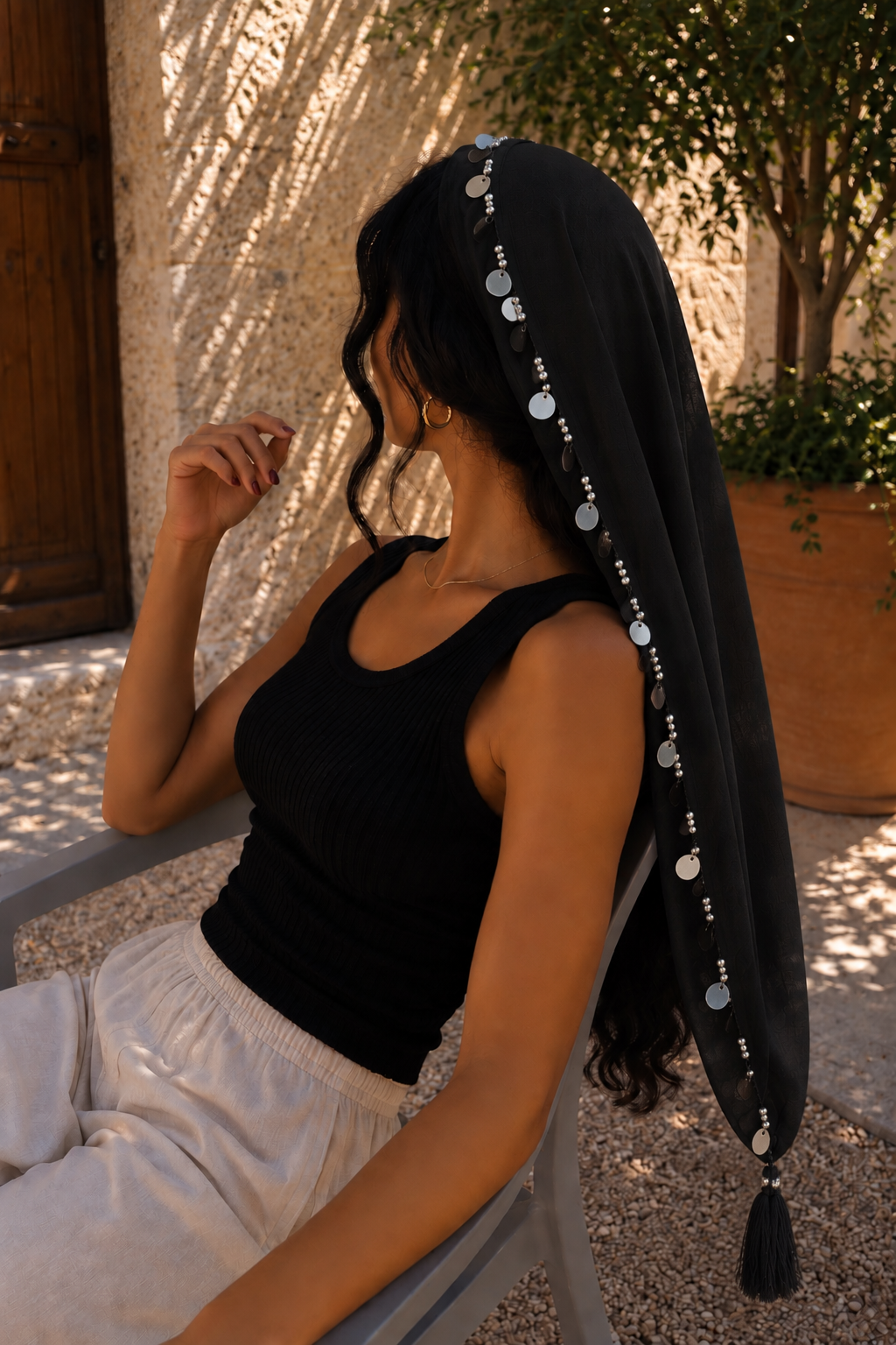 ZIF HAYATI NOIR ARGENTÉ 🤍🪡