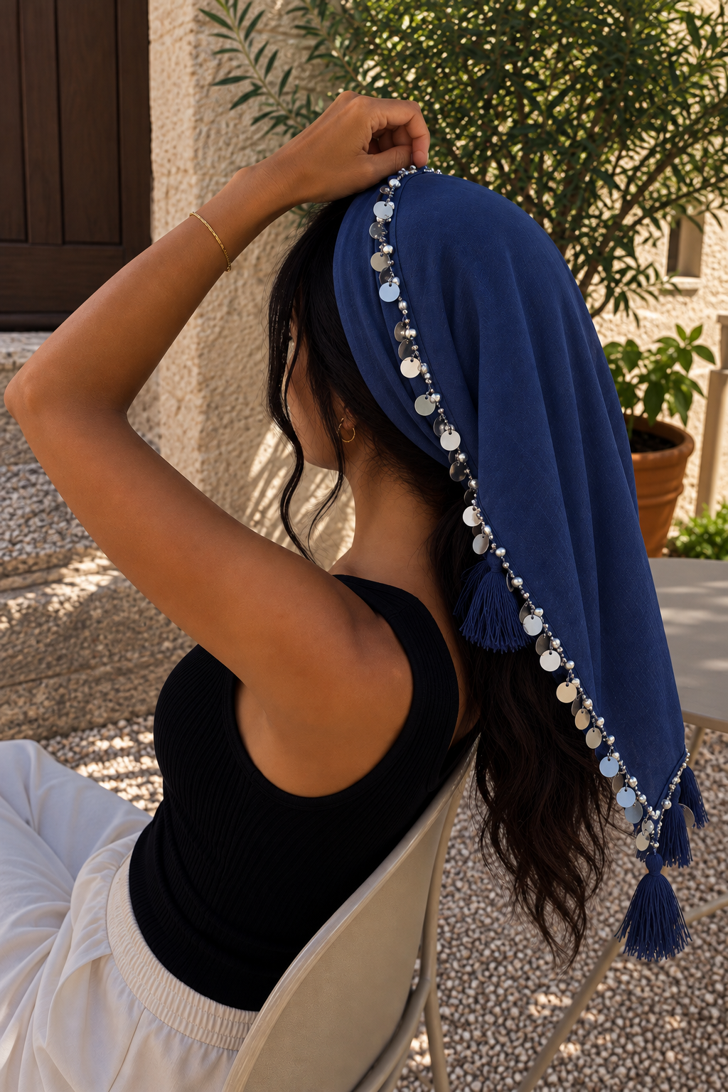 ZIF HAYATI BLEU MARINE ARGENTÉ 🪡