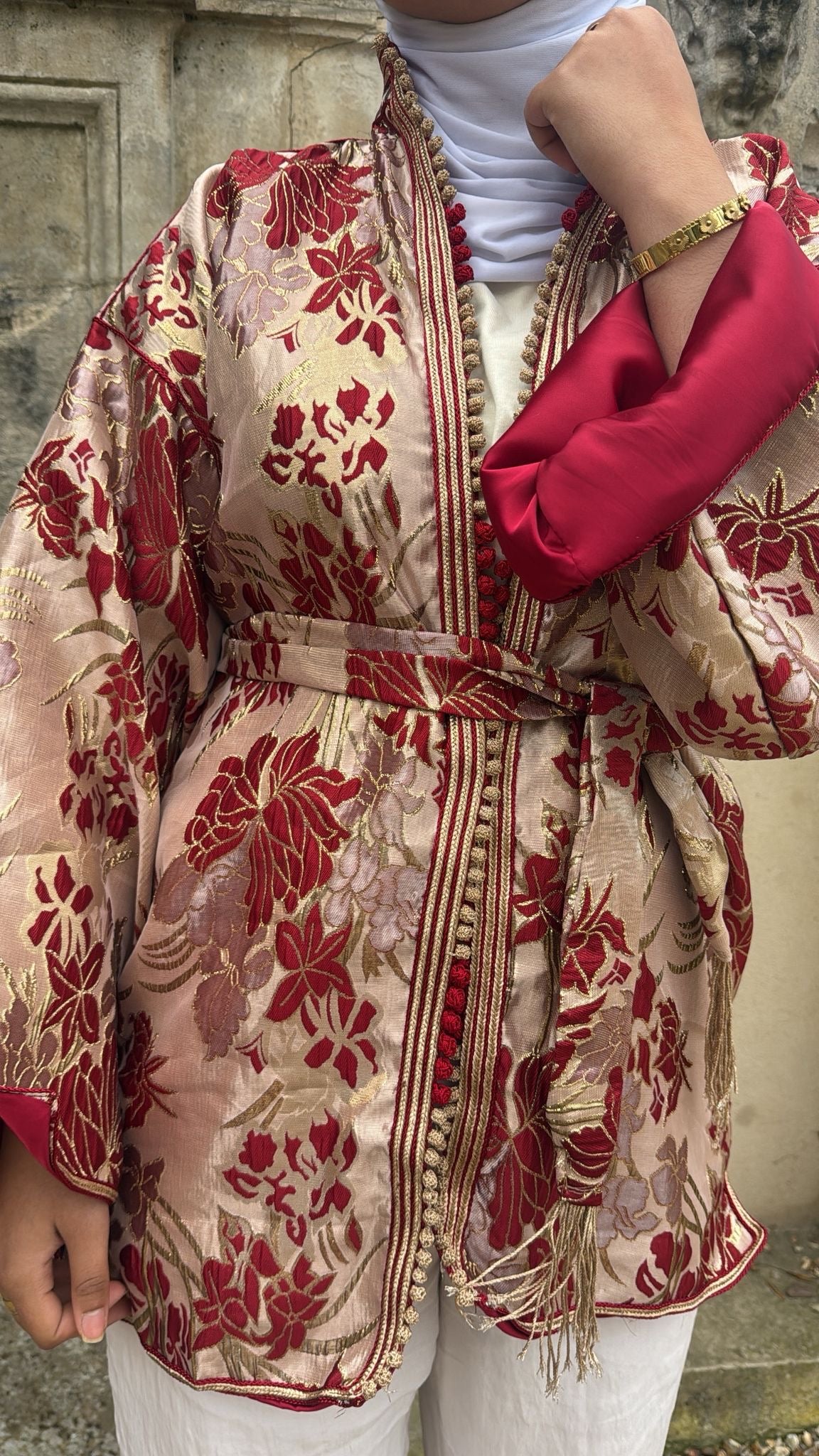 Kimono rouge - doré 🪡